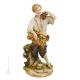 FRUIT VENDOR Statuette statue figure porcelain Capodimonte handmade Made in Italy exclusive