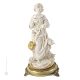 CHICKS VENDOR Statuette statue figure porcelain Capodimonte handmade Made in Italy exclusive