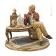 WATCHMAKER Statuette Statue Figure Porcelain Capodimonte Handmade Made in Italy Exclusive