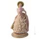 LADY WITH LACE Statuette Statue Figure Porcelain Capodimonte Handmade Made in Italy Exclusive