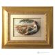 SUMMER picture bas-relief porcelain Capodimonte handmade Made in Italy exclusive