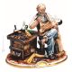 PINOCCHIO AND GEPPETTO Statuette statue figure porcelain Capodimonte handmade Made in Italy exclusive