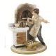 PIZZAMAKER Statuette Statue Figure Porcelain Capodimonte Handmade Made in Italy Exclusive