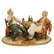 POKER GAME Statuette statue figure porcelain Capodimonte handmade Made in Italy exclusive