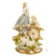 IN THE PARK Statuette statue figure porcelain Capodimonte handmade Made in Italy exclusive