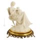 MOTHER ON ROCKING CHAIR Statuette statue figure porcelain Capodimonte handmade Made in Italy exclusive