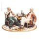 CHESS PLAYERS Statuette statue figure porcelain Capodimonte handmade Made in Italy exclusive