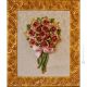 TABLEAU Wall picture ceramic decorative hanging baroque style artistic ceramic with 24k gold details Made in Italy