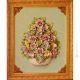 TABLEAU Wall picture ceramic decorative hanging baroque style artistic ceramic with 24k gold details Made in Italy