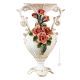 VASE Baroque style artistic ceramic with 24k gold details Made in Italy