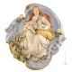 MADONNA WITH DOVES picture bas-relief porcelain Capodimonte handmade Made in Italy exclusive