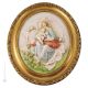 MADONNA WITH DOVES picture bas-relief porcelain Capodimonte handmade Made in Italy exclusive