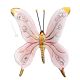 BUTTERFLY Wall decorative object to hang Baroque style artistic ceramic with 24k gold color Swarovski crystals