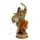 CLOWN WITH DRUM Statuette statue figure porcelain Capodimonte handmade Made in Italy exclusive