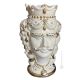 MORO HEADS MALE handmade ceramic artistic table ornament Made in Italy with 24k gold details