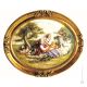 PASTORAL SCENE picture bas-relief porcelain Capodimonte handmade Made in Italy exclusive