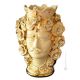 MORO HEADS MALE handmade ceramic artistic table ornament Made in Italy with 24k gold details Swarovski crystals