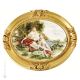 BUCOLIC SCENE picture bas-relief porcelain Capodimonte handmade Made in Italy exclusive