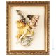 CHRISTMAS ANGEL picture bas-relief porcelain Capodimonte handmade Made in Italy exclusive