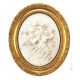 BACCHUS AND ARIANNA picture bas-relief porcelain Capodimonte handmade Made in Italy exclusive