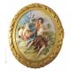 BACCHUS AND ARIANNA picture bas-relief porcelain Capodimonte handmade Made in Italy exclusive