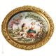 PASTORAL SCENE Picture Bas-relief Porcelain Capodimonte Made in Italy