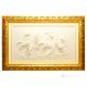 RUNNING HORSES Picture Bas-relief Porcelain Capodimonte Made in Italy