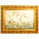 RUNNING HORSES Picture Bas-relief Porcelain Capodimonte Made in Italy