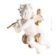 CUPID WITH FLUTE Statuette statue figure porcelain Capodimonte handmade made in Italy exclusive