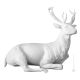 DEER Statuette statue figure Capodimonte porcelain handcraft made in Italy