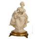 MOTHER WITH BABY Statuette statue figure porcelain Capodimonte handmade made in Italy exclusive