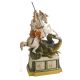 SAINT GEORGE AND DRAGON Statuette statue figure porcelain Capodimonte handmade made in Italy exclusive