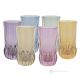 ADA Set of 6 Authentic Modern Hand Painted Drinking Glasses in Premium Quality Glass.