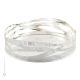 CESTO TONDO A ONDE Centerpiece bowl basket silver plated artistic handcraft Made in Italy