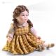 ALICE - Capodimonte porcelain doll hand made and painted collectible.