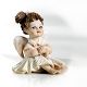 CLOE Capodimonte romantic, refined and pure angel statuette.