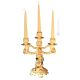 PORTACANDELE Candle holders ceramic artistic ornament baroque style with 24k gold details Swarovski crystals