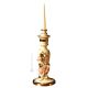 PORTACANDELE Candle holders ceramic artistic ornament baroque style with 24k gold details Swarovski crystals