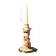 PORTACANDELE Candle holders ceramic artistic ornament baroque style with 24k gold details Swarovski crystals