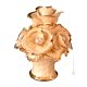 FLOWERS handmade ceramic table ornament Baroque style artistic with 24k gold details Made in Italy