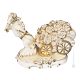 HORSE handmade ceramic table ornament Baroque style artistic with 24k gold details Made in Italy