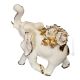 ELEPHANT handmade ceramic table ornament Baroque style artistic with 24k gold details Made in Italy