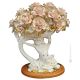 DIANA handmade ceramic table ornament Baroque style artistic with 24k gold details Made in Italy