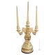 PORTACANDELE Candle holders ceramic artistic ornament baroque style with 24k gold details Swarovski crystals