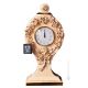 TABLE CLOCK Stand clock Baroque style artistic ceramic with 24k gold details Made in Italy