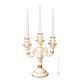 PORTACANDELE Candle holders ceramic artistic ornament baroque style with 24k gold details Made in Italy