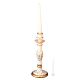 PORTACANDELE Candle holders ceramic artistic ornament baroque style with 24k gold details Made in Italy