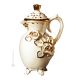 CARAFE handmade ceramic table ornament Baroque style artistic with 24k gold details Made in Italy