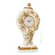 TABLE CLOCK Stand clock Baroque style artistic ceramic with 24k gold details Made in Italy