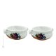 CIOTOLE RUSTICHE Set 2 bowls ceramic centerpiece handcraft handmade hand painted authentic Made in Italy from the Friuli region